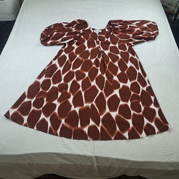 Anthropologie Corey Lynn Calter Giraffe Tunic Dress Size L - Picture 10 of 13